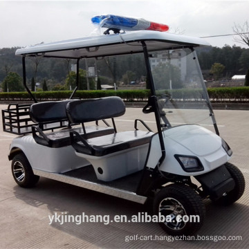 Cheap 4 seats cop golf cart with cargo box from China for sale